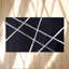Tapis moelleux à rayures argentées_9,5 X 13,5 pi-382659458