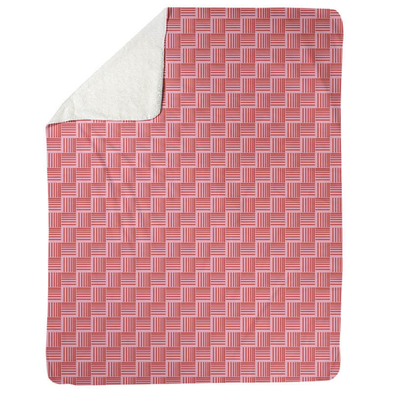 Sewn Throw Blanket, 60" W x 80" L, Coral