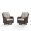Ensemble de chaises berçantes et pivotantes 360 degrés Mickala-977050438-977050436