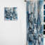 Kayton - Harmonie abstraite bleue de forme IV - Rideau en velours moderne - obscurcissant - 1 panneau-1400184591