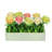 9.5" Yellow and White Potted Springtime Artificial Flowers
