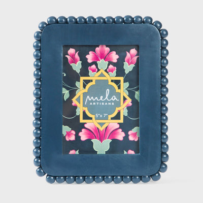 "5 x 7" Raatriti Handcrafted Mango Wood Beaded Photo Frame
