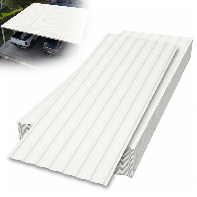 25 panneaux de toiture en PVC résistant aux intempéries avec quincaillerie et feuilles de couverture, Grey