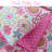  Pink/Turquoise/White Reversible Microfiber Modern & Contemporary Quilt Set-1936964225