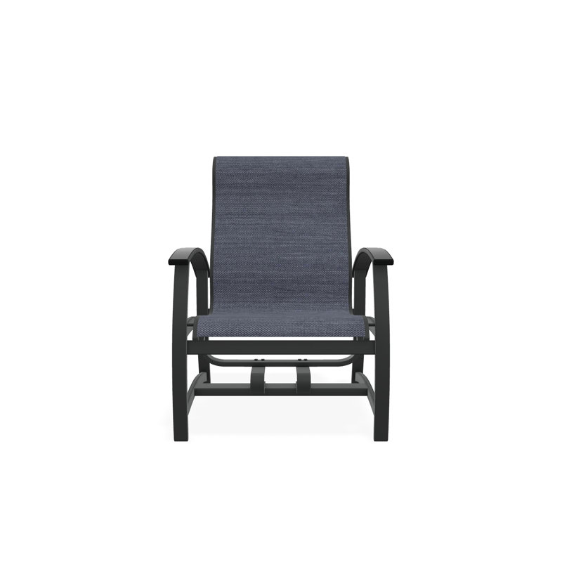 Belle Isle Outdoor Lounge Chair, Graphite, Destiny Steel