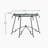Tempered Glass Surface Console Table Coffee Table with Sturdy Construction for Living Room