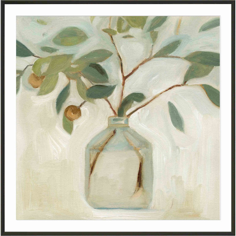 " Neutral Arrangement I " Painting Print, Black, 34.09" H x 34.09" W x 1.1" D