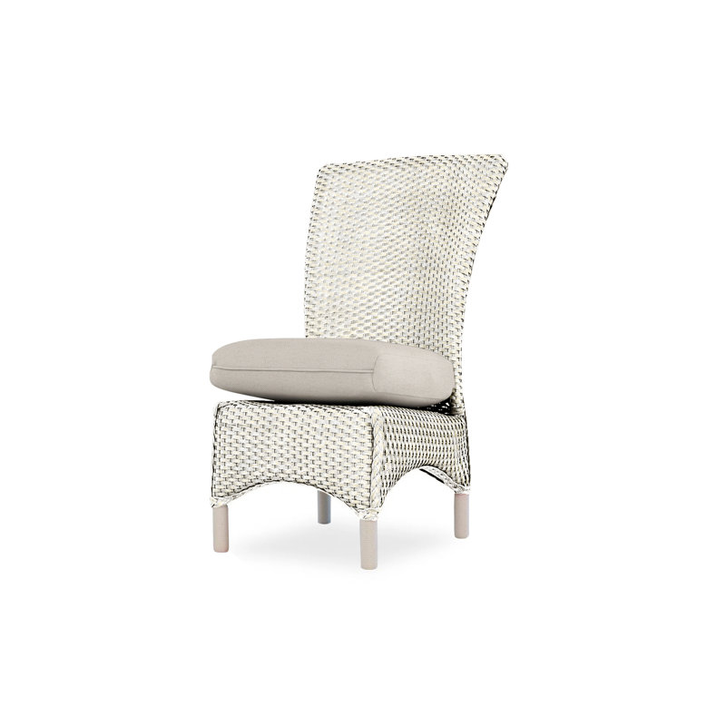 Mandalay Outdoor Dining Armchair, Bright Side Fog, Antique White