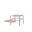 Vela Outdoor Technopolymer Polypropylene Side Table with removable Tray - Available in White, Beige or Grey