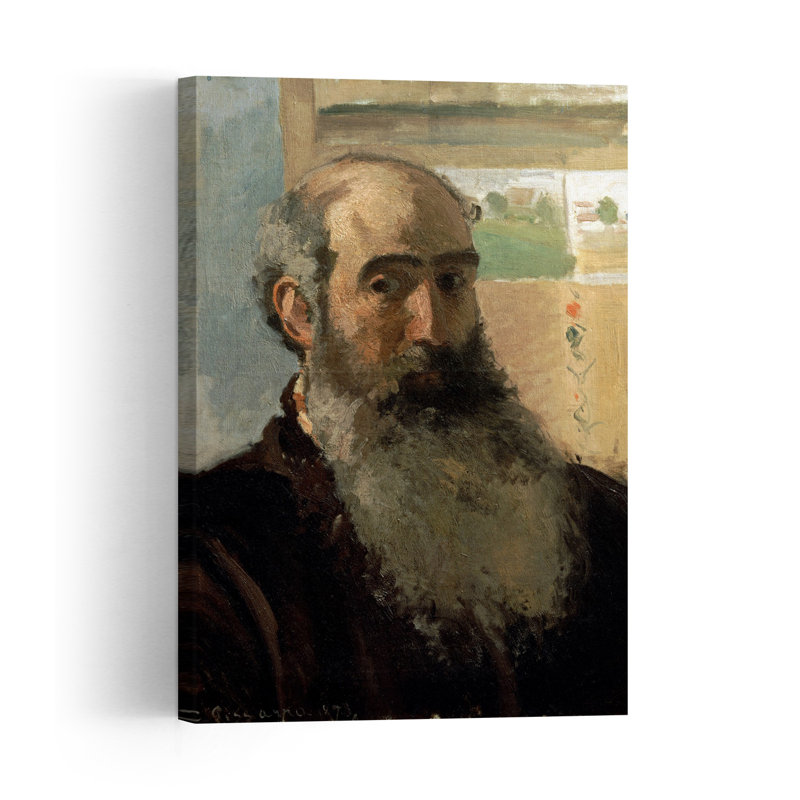 Autoportrait, 1873, impression d'art abstrait contemporain, style impressionniste., H 60 po x l 40 po