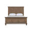 Ensemble de chambre à coucher en bois avec commode 4 pièces Gurkamal, brun moka-577431468