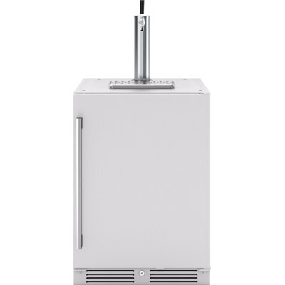 Presrv 5.6 cu. ft. Outdoor/Indoor Freestanding Kegerator with Door Lock and Adjustable Temperature