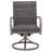 2PCS Outdoor Wicker Swivel Dining Chair