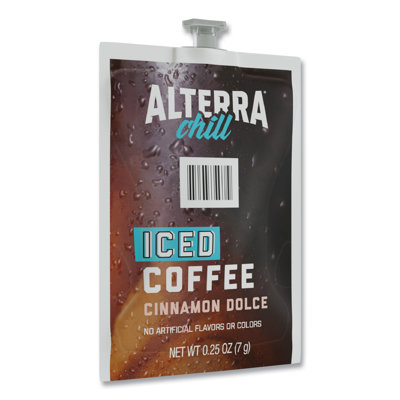 Alterra Cinnamon Dolce Iced Coffee Freshpack, Iced Cinnamon Dolce, 0.25 oz Pouch, 90/Carton Alterra Cinnamon Dolce Iced Coffee Freshpack, Iced Cinnamon Dolce, 0.25 oz Pouch, 90/Carton