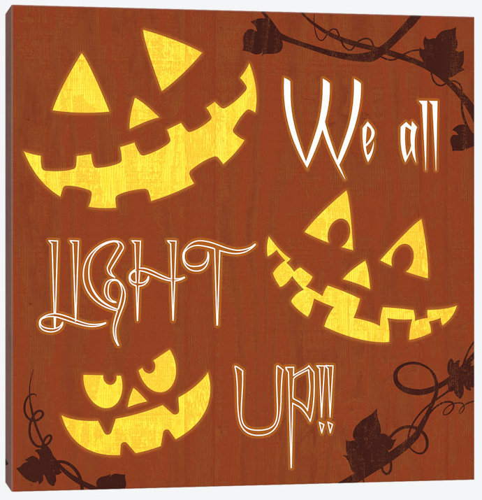 «We All Light Up», impression sur toile tendue, H 18 po x l 18 po x P 1,5 po, Toile tendue, Pas de tapis