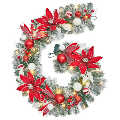 Guirlande de Noël 6 lumières, guirlande de Noël avec 20 lumières