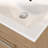Grove Free Standing Single Bathroom Vanity with White Ceramic Sink, 2 Soft-Close Doors and 1 Adjustable Shelf, Floor Standing Vanity Set in Oak Natural-294250091