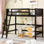 Lit mezzanine simple en bois massif avec support solide et durable