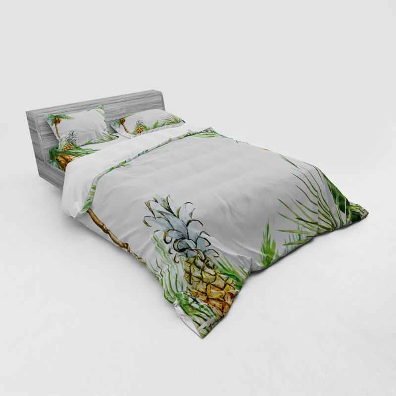 Coastal Polyester Duvet Cover, Queen Duvet Cover + 3 Additional Pieces