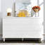 Banc de rangement blanc en bois manufacturé