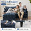 75" L Shape Oversized Modular Sectional Sofa with Ottoman-1468446266