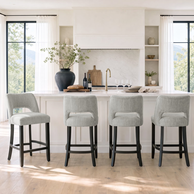 Tabouret de bar Bisto, Gris