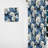 Artistic Blue Magnolia Essence Beauty I - Floral Curtain - Velvet Room Darkening - 1 Panel-107597425
