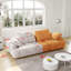 Canapé 86,6 places à deux places avec suède jaune, hauteur d'assise améliorée pour un confort et un style modernes-54880284