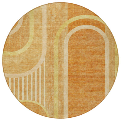 Tapis extérieur rond 8 po