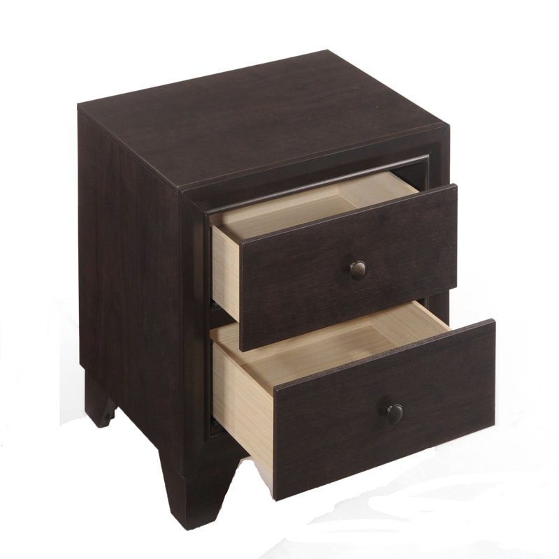 La table de chevet transitionnelle 2 - pour un accès pratique à la chambre à coucher, la commode offre un grand espace de rangement