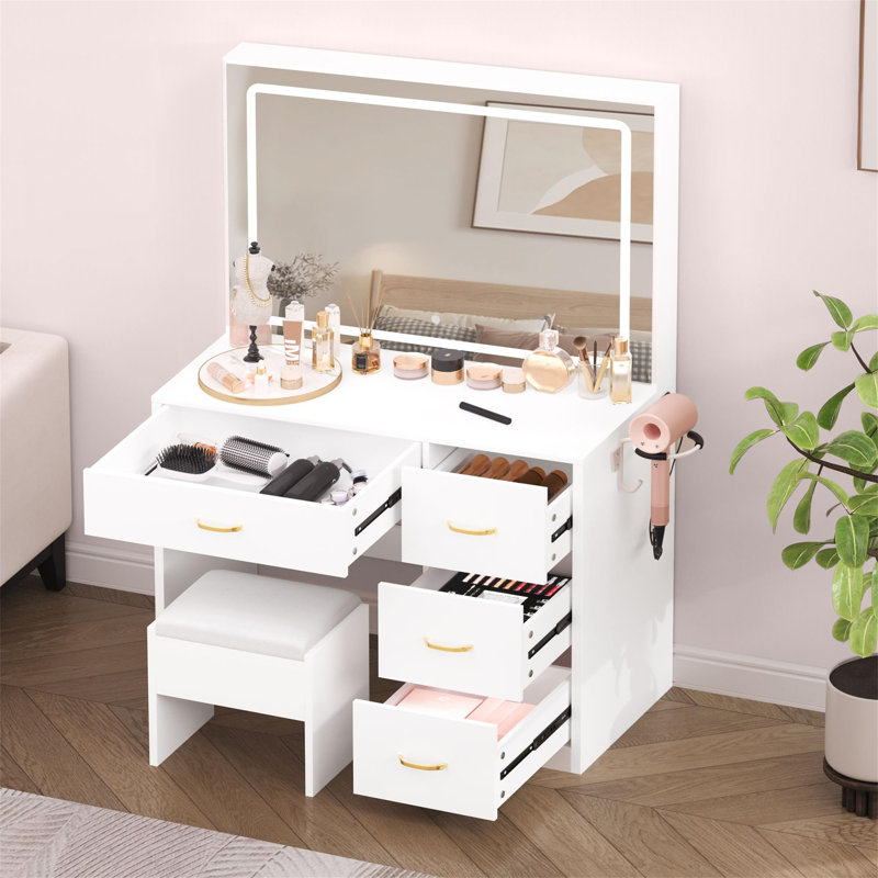 Benette Dressing Table with Mirror