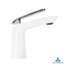 Robinet de salle de bain à poignée simple - Robinet de lavabo monotrou en laiton massif avec tuyau d'alimentation en eau, conception commerciale moderne, installation facile-24280244