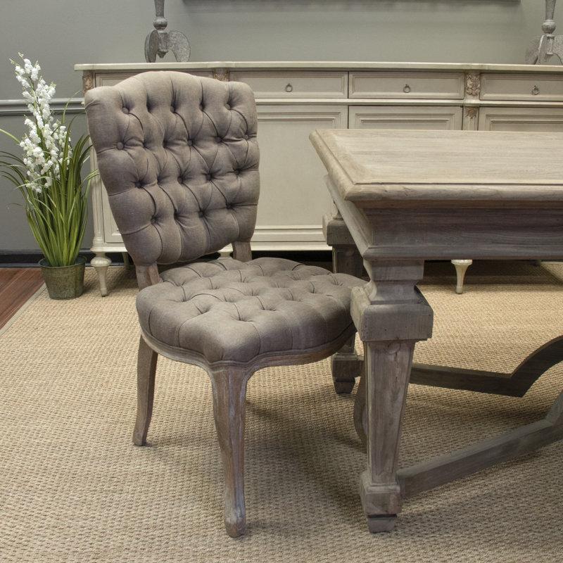 Piaf Linen Tufted Side Chair