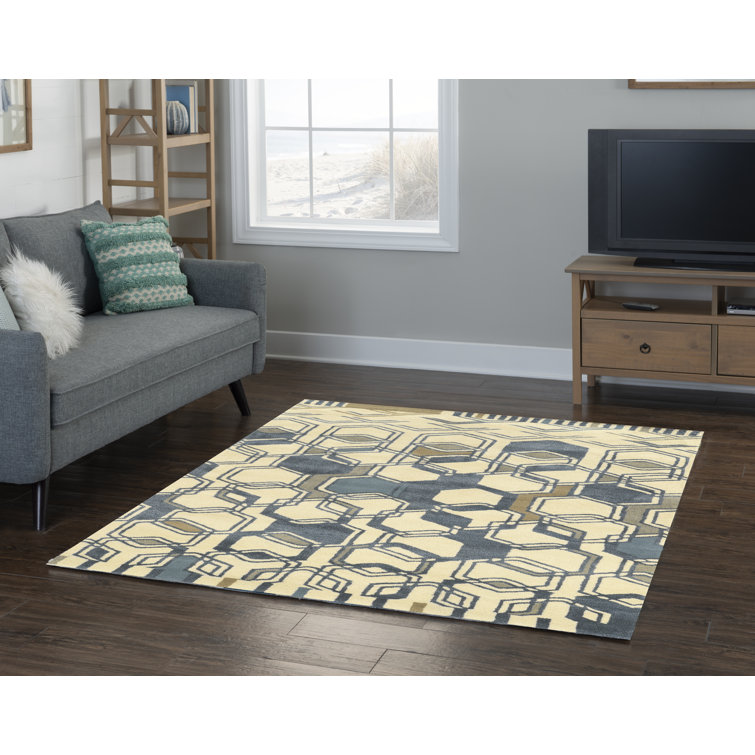 Schaffner Wool Geometric Indoor Rug