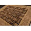 Tapis décoratif en laine noué à la main de conception unique 7 pi 11 po x 10 pi 2 po en noir Ivoire/brun
