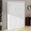 Lit escamotable double avec 2 tiroirs, armoire murale compacte avec rangement