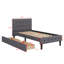Lit plateforme tapissier simple avec 2 tiroirs-469402056
