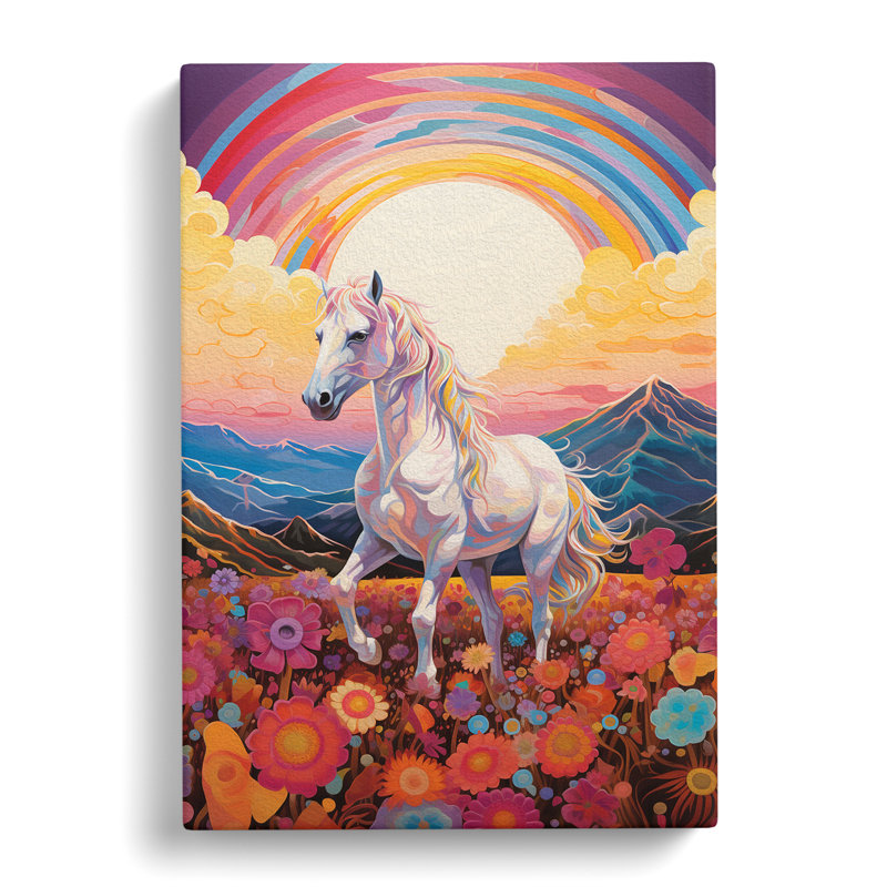 Pony Colour Field - Wrapped Canvas, 50cm H x 35cm W x 3cm D