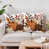 Feuillage orange et blanc citrouille