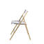 Chaise d'appoint pliante en acrylique Tabris Modern-1496363224