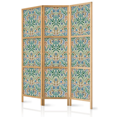 171cm H Solid Wood Folding Room Divider