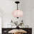 Vintage Glass Semi Flush Mount Ceiling Light,Pumpkin Chandelier-548734951