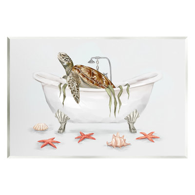 «Nautical Turtle Bathaign Bathing Floater», art mural par Ziwei Li