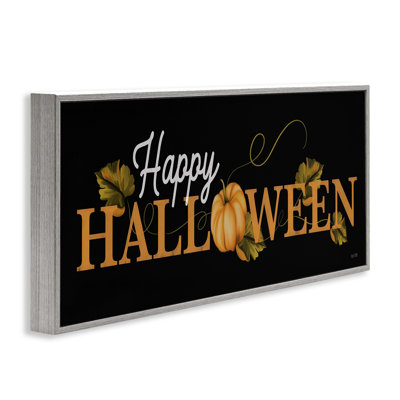 Joyeux Halloween sur estampe numérique encadrée par House Fenway