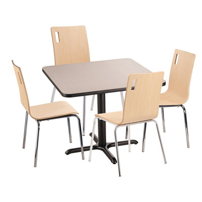 36'' L Square Breakroom Table and Chair Set