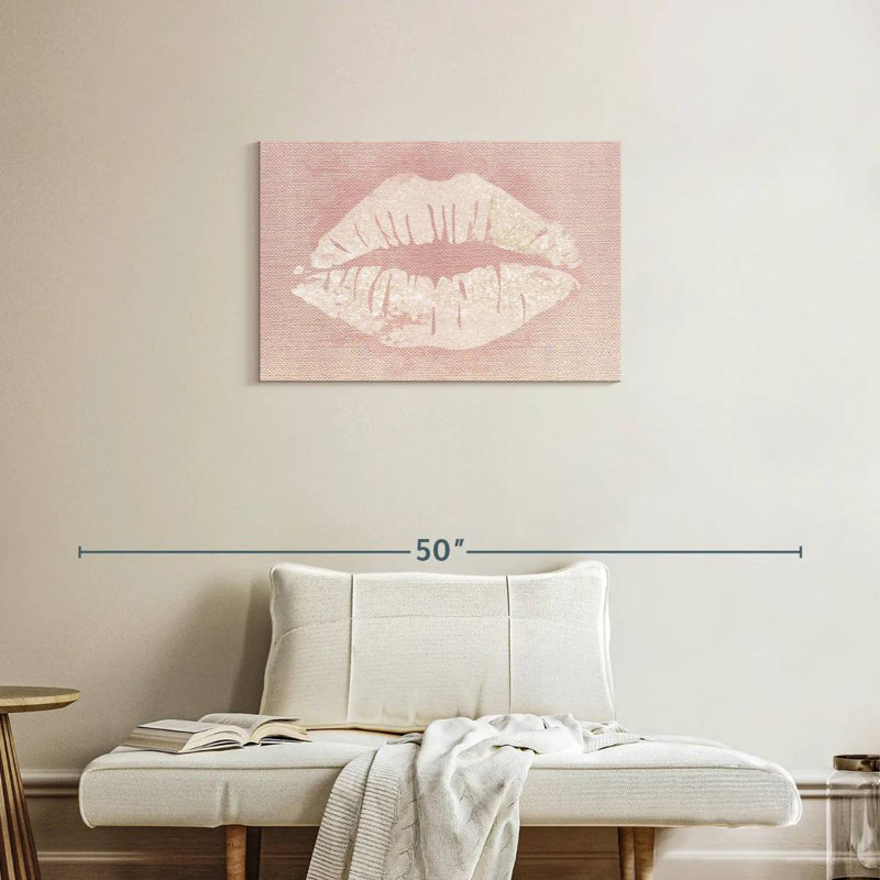 Shuttleworth Glitter Lips, 20" H x 30" W