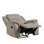 Ensemble de canapés contemporain 3 pièces pour salon, canapé inclinable, causeuse, fauteuil, revêtement en microfibre couleur tourterelle, mobilier confortable en bois massif-379560611
