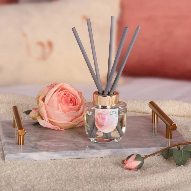 Alkinoi Reed Diffusers And Sticks, Plant/Floral, Pink