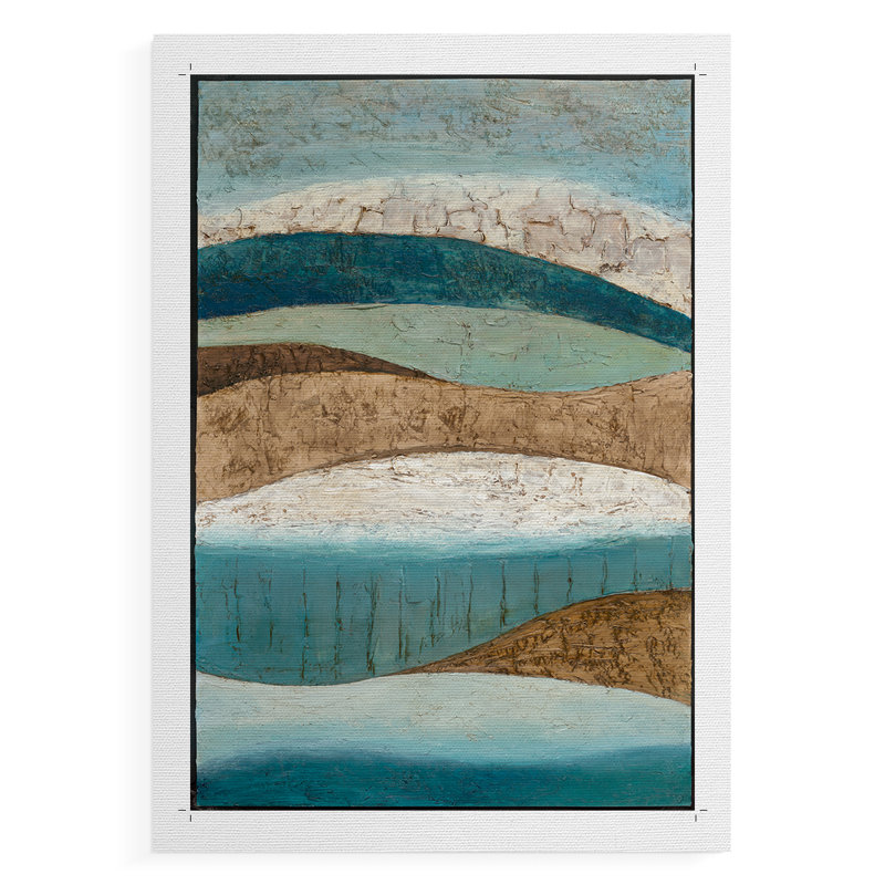 «Earth & Sky I» par Norm Olson, reproduction d'art sur toile tendue - reproduction sur toile seulement - NON encadrée
