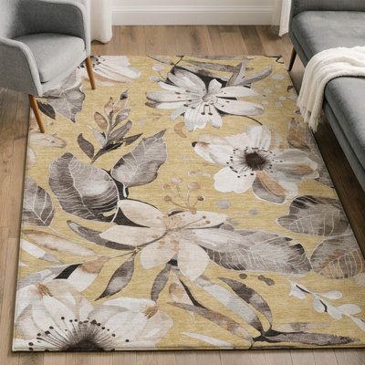 Tapis floral lavable à la machine de qualité supérieure Mayfield AMF2260